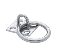FytStycale Plate Iron Tie Plate Chain Hook Stable Lashing Tether Hook for Secu Horses in Equestrian Stables Sheds Gardens