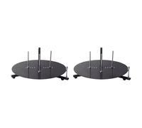 FytStycale Portable Cable Dispenser Rack, Efficient Cable Storage, Cable Dispenser with Smooth Rotation, Metal Wire Spool Holder for Electrics, 2 Tiers 39cm