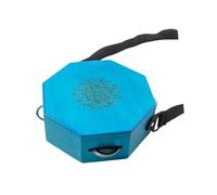 FytStycale Portable Cajon Drum Wooden Hand Drum Percussion Instrument Tambourine Shaker Innovative Rotatable Design Handmade Wood Suitable for Beginners Music Le, Octagon Blue