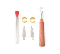 FytStycale Premium Sewing Kit, and Thread Kit for Travellers, Portable Emergency Sewing Accessories, Wood Sewing Box for Home Repairs, 31-piece Set