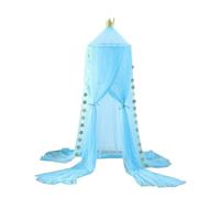 FytStycale Princess Canopy for Children's Room, Dreamlike Design Made of Net, Light Blue