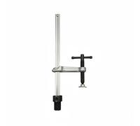 FytStycale Ratchet Table Clamp Heavy Duty Metalworking Table Clamp Cr Tool Steel Workshop Tool for Woodworkers, Carpentry Bench, Workbench, T-bar Insert Clamp 160x80mm, Base 28mm