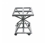 FytStycale Rotating Spray Paint Stand Heavy Duty Paint Curing Rack Turntable No Assembly Needed Painting Tool for Product Display , Top 50x50cm, Height 50cm With Wheels