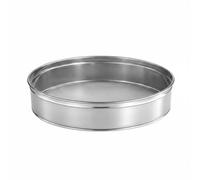 FytStycale Round Flour Sifter Easy to Clean Stainless Steel Sifter Rust Resistant Fine Mesh Strainer for Cooking, 30 Cm Diameter