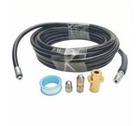 FytStycale Sewer Drain Cleaning Hose with Nozzles Professional Rotating Nozzle Wear-Resistant for Plumbers, 50Ft
