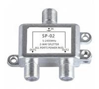 FytStycale Splitter Coaxial Splitter Divider Distribution Box Television Coupler Zinc Alloy Build Low Insertion Loss Clear Output suitable for home theater cable tv systems broadcast systems