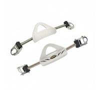 FytStycale Stainless Strap Diving Fin Spring Strap Quick Release for Technical Divers , White , 33