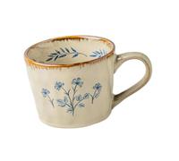 FytStycale Stylish Floral Mug for Everyday Use, 385ml Water Cup Ideal As A Wedding Present Or Housewarming Gift, Blue Flower