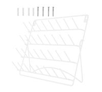 FytStycale Wall Mounted 32 Spool Thread Rack, Metal Organizer with Tool Hanging Features for Sewing