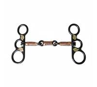 FytStycale Western Horse Bit German Silver Trim Cowboy Horse Bit Copper Wire Wrapped Equestrian Gear for Riders, Trainers, Riding