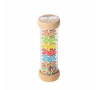 FytStycale Wooden Rain Early Learning Rain Rattle Wood Construction Rainfall Rattle Shaker for Young Children, Classroom