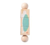 FytStycale Wooden Rotating Toy, Educational Puzzle, Improves Concentration, Early Learning, Coordination, Puzzle Game, Style B