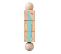 FytStycale Wooden Rotating Toy, Educational Puzzle, Improves Concentration, Early Learning, Coordination, Puzzle Game, Style A