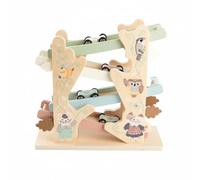 FytStycale Young Child Race Track Toy Improves Visual Tracking Multi Level Car Slide Smooth Sliding Vehicle Playset for Young Children