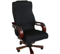 FYTXSZ Computer Office Chair Cover - Universal Fit Stretchable Washable Chair Cover Durable and Protective Armchair Slipcover for Home Office and Gaming - Black