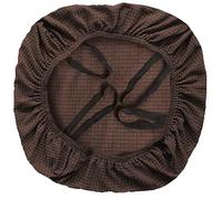 FYTXSZ Office Chair Seat Cover Universal Fit Stretch Washable Slipcover Protector For Desk Swivel Computer Chair (Coffee Brown)