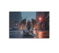 FYUER Vintage Angel Poster Angels on The Road Decorative Painting Canvas Wall Artworks Picture 20x30inch(50x75cm)