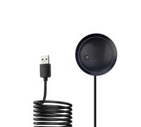 Fyvadio Conference USB Microphone, USB Microphone for Computer, 360° Omnidirectional Condenser PC Laptop Mic with Mute Button for Online Meeting/Class, Zoom Call, Skype Chatting, Plug & Play
