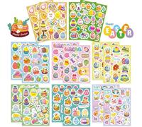 Fyvadio Easter Stickers, 284 Pieces, Cute Easter Egg, Bunny, Carrot Stickers for Gift, Holiday, Scrapbook, DIY, Phone Diary, Party Supplies, Classroom Reward