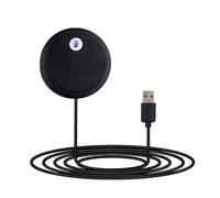 Fyvadio USB Computer Microphone, Conference USB Microphone, Mute Button with LED Indicator, Omnidirectional Condenser PC Mic for Video Conference, Plug&Play for PC, Laptop, Mac(No Speaker)