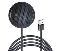 Fyvadio USB Microphone,Desktop Computer Mic, USB Conference Microphone with Mute Key, Plug & Play 360°Omnidirectional Condenser PC Laptop Mics,for Online Calls/Class/Recording Video (Not a Speaker)
