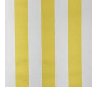 Fyvie Star Crafts Deck Chair Water Repellent Canvas Fabric Strong Material 100% Poly 44-46cm Wide (Yellow - Whitesands) (1.5 - Metre)