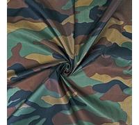 Fyvie Star Crafts Ripstop Waterproof Fabric Nylon Material 3.8oz/60gsm Kite Tent - 150cm/60'' Wide (Camouflage) (1 - Metre)