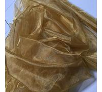 FYVIE STAR FABRICS Organza Voile Fabric, Sheer, Solid, Coin Color, 150cm Wide, Sold Per Metre, Wedding Material When Buy 3 or More Metres