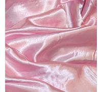 FYVIE STAR FABRICS Satin Fabric, Pink, Solid, 150cm Wide for 3+ Metres, Wedding