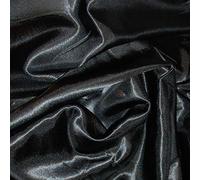 FYVIE STAR FABRICS Silky Satin Dress Craft Fabric Plain Luxury Wedding Material 150cm Wide. When Selecting 3 or More Metres of Any One Given Colour. Black