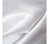 FYVIE STAR FABRICS Silky Satin Dress Craft Fabric Plain Luxury Wedding Material 150cm. Wide. When Selecting 3 or More Metres of Any one Given Colour. (White) (1m)
