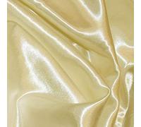 FYVIE STAR FABRICS Silky Satin Dress Craft Fabric Plain Luxury Wedding Material 150cm Wide. When Selecting 3 or More Metres of Any One Given Colour. Lemon (1m)