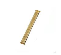 FYXT 18mm 20mm 22mm Watch Accessories Stainless Steel 2 Tone Gold Slive Stretch Metal Replacement Expansion Band(Gold,20mm)