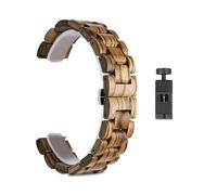 FYXT 20 22MM Wood Strap Compatible With Watch 4 Classic 46mm 42mm Bracelet Watchbands Compatible With Galaxy Watch4 44mm 40mm Wristband(Yellow,22mm)