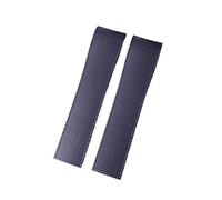 FYXT 21MM Black Blue Gray Green Rubber Silicone Watch Strap Waterproof Watchband Compatible With Longines Conquest HydroConquest L3 Accessories(Blue no clasp)