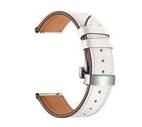 FYXT 22mm leather watch strap quick release strap, compatible with Vivoactive 4S/Move 3S/Active S/Rey smartwatch accessories(White,For Garmin Move 3S)
