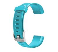 FYXT Fashion Silicon Strap Colorful Adjustable Breathable Watch Bracelet Compatible With ID115 Plus Smart Sport Wristband Replacement Strap(Green)
