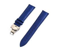 FYXT Men Women Crocodile Grain Genuine Leather Watch Band Strap 12mm 13mm 14mm 15mm 16mm 17mm 18mm 19mm 20mm 21mm 22mm 24mm Watchband(Light blue,12mm)