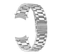 FYXT No Gap Gear S3 Frontier Band Compatible With Samsung Galaxy Watch 46mm Strap Solid Stainless Steel Business Classic Bracelet(Silver,Gear S3 Frontier)