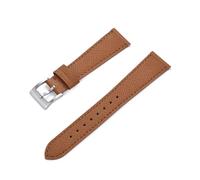 FYXT Quick Release Vintage Stitched Leather Watch Strap 18mm 19mm 20mm 21mm 22mm 23mm 24mm Saffiano Leather Watchbands(Brown,19mm)