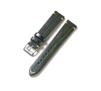 FYXT Retro Cowhide Watch Strap 18mm 20mm 22mm Personalized Wood Texture Quick Release Replacement Bracelet For Men Women Watchband(Green,20mm)