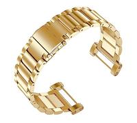FYXT Stainless Steel Classic Bracelet Watch Band Straps & Tools Compatible with Suunto Core All Black Silver Gold Rose Sport Watch(Gold)