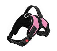 FYY Dog Harness No Pull, Breathable Adjustable Pet Vest, Reflective Oxford Easy Control Dog Harness with Sturdy Handle for Small Medium Large Dogs XS-Pink