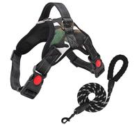 FYY Dog Harness No Pull - Breathable Adjustable Pet Vest With Lead, Reflective Oxford Easy Control Dog Harness with Sturdy Handle for Small Medium Large Dogs M-Camo