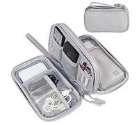 FYY Travel Cable Organiser Bag, Double-Layer Electronics Accessories Organiser Bag, Travel Essentials Universal Carry Travel Bag for Cables, Power Bank, USB Drive, Charger, Hard Disk M-Grey