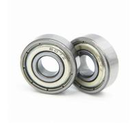FYZKXAJIF 100pcs/lot 603ZZ 604ZZ 605ZZ 606ZZ 607ZZ 608ZZ 609ZZ 8mm Miniature Ball bearing 3x9x5 4x12x4 5x14x5 6x17x6 7x19x6 8x22x7 9x24x7(606ZZ 6x17x6mm)