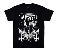 FYZPKR Mayhem T-Shirt, Dead Morbid Norwegian Black Metal Shirt, Euronymous Hellhammer W BlackX-Large