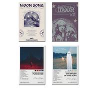Fyzuf Phoebe Bridgers Poster Set of 4 Album Cover Music Posters for Room Aesthetic, Wall Art for Room Decor Merch Canvas Wall Art Prints HD Posters Unframed