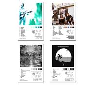Fyzuf The Neighbourhood Poster Set of 4 Album Cover Music Posters for Room Aesthetic, Wall Art for Room Decor Merch Canvas Wall Art Prints HD Posters Unframed