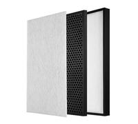 FZ-J80HFE FZ-J80DFE HEPA Actived Carbon Filter，Compatible For Sharp FP-J60TA FP-J80TA FP-J60 FP-J80 Air Purifier，High Efficiency，Low Noise(3 Filters)